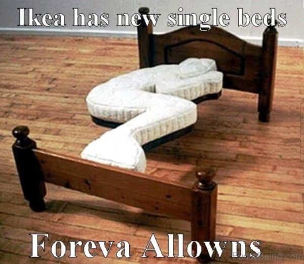 single bed meme