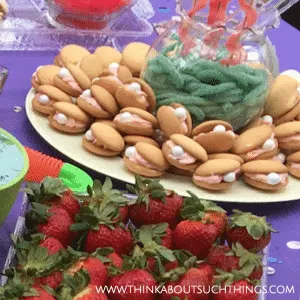 Clam Shell Cookies - Under The Sea Birthday Party theme for kids or adults - decor and snack ideas!