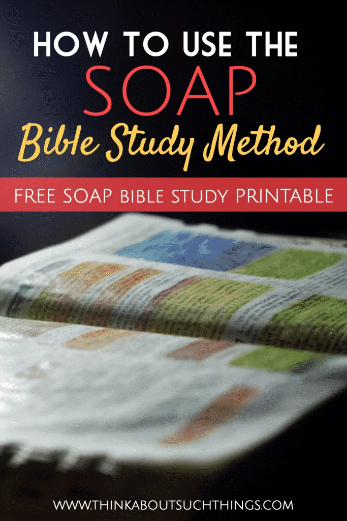 How to do the soap Bible study method
