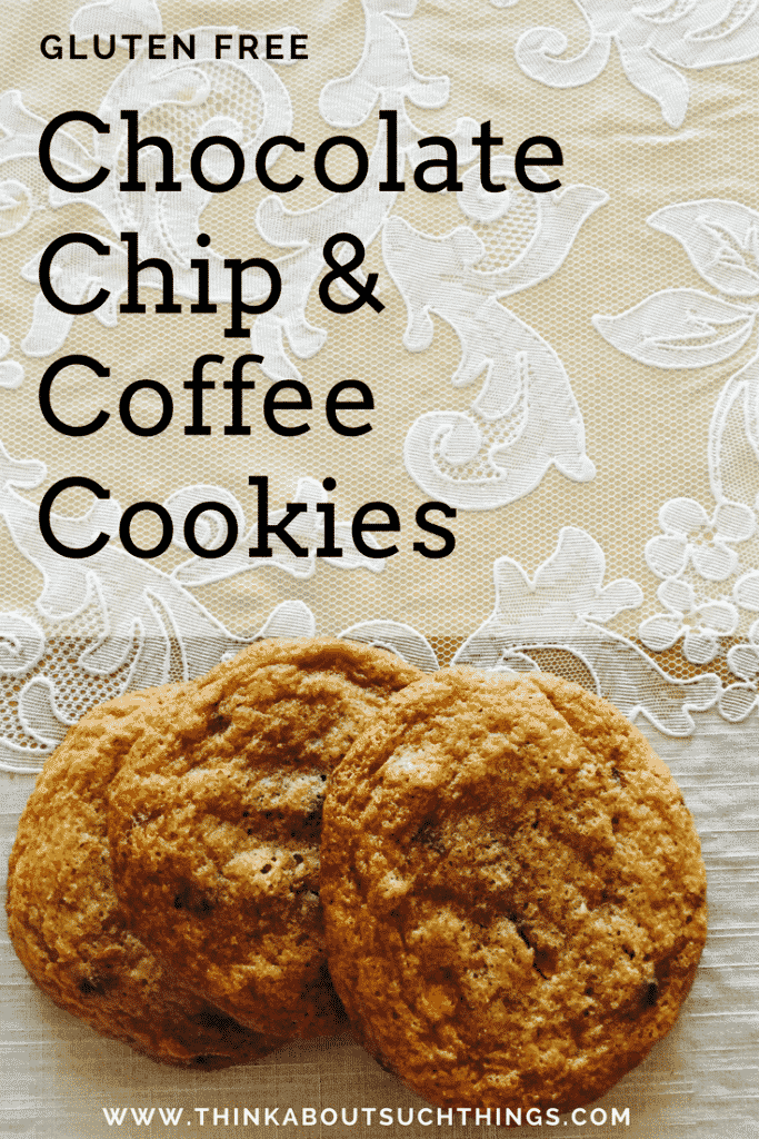 chocolate chip and coffee cookies