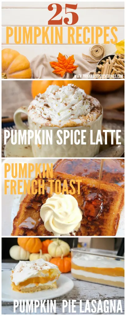 25 Delicious pumpkin recipes to get you ready for fall. Discover pumpkin bread, pumpkin cookies and more!