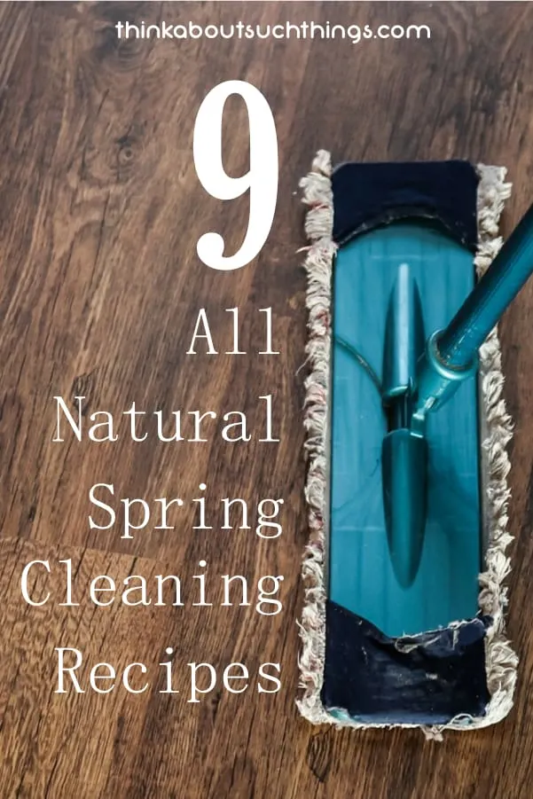 Clean your house naturally with this 9 natural spring cleaning recipes.