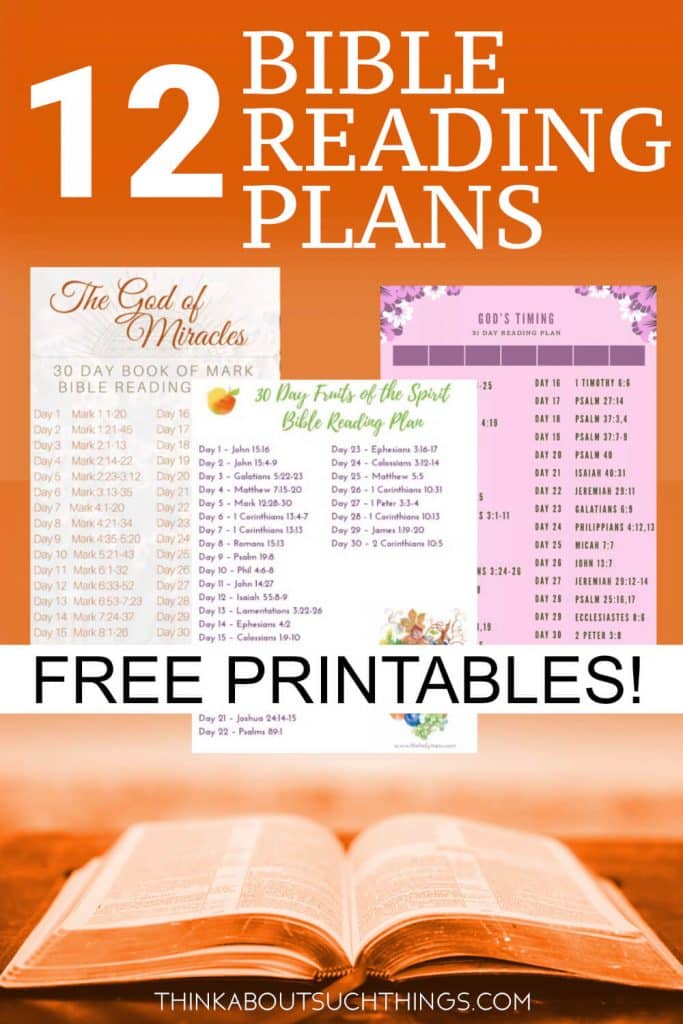 Check out these great Bible reading plans from amazing Christian bloggers on the web. These daily Bible reading plans for women are a great way to dig deeper into the Word. They are simple Bible plans and all of them come with printables! 