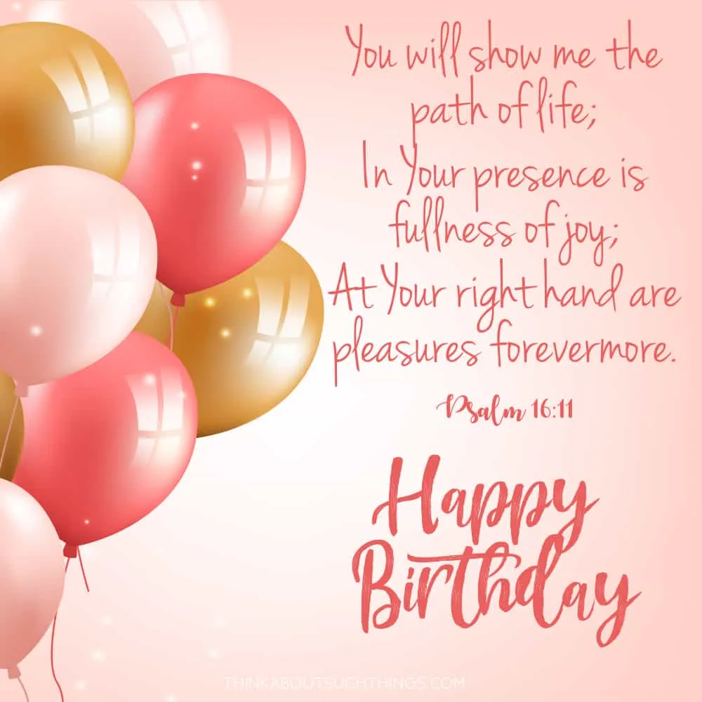 bible verse for birthday woman psalm 16:11