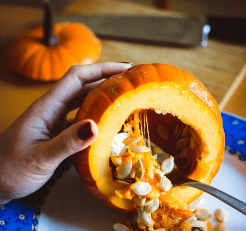 Pumpkin carving for harvest activities 