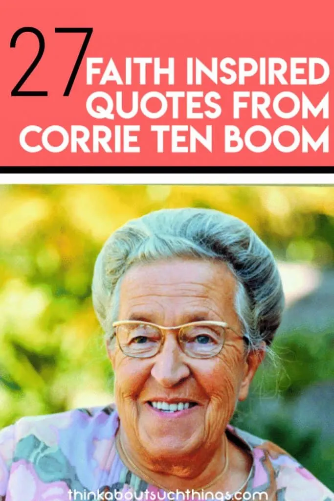 Corrien Ten Boom quotes and Tapestry Poem