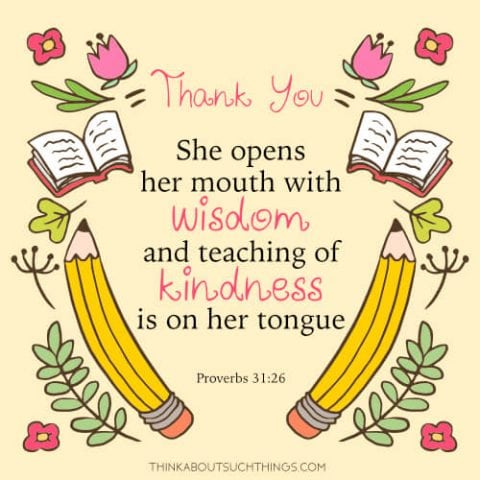 30 Uplifting Bible Verses For Teachers [With Images] | Think About Such ...