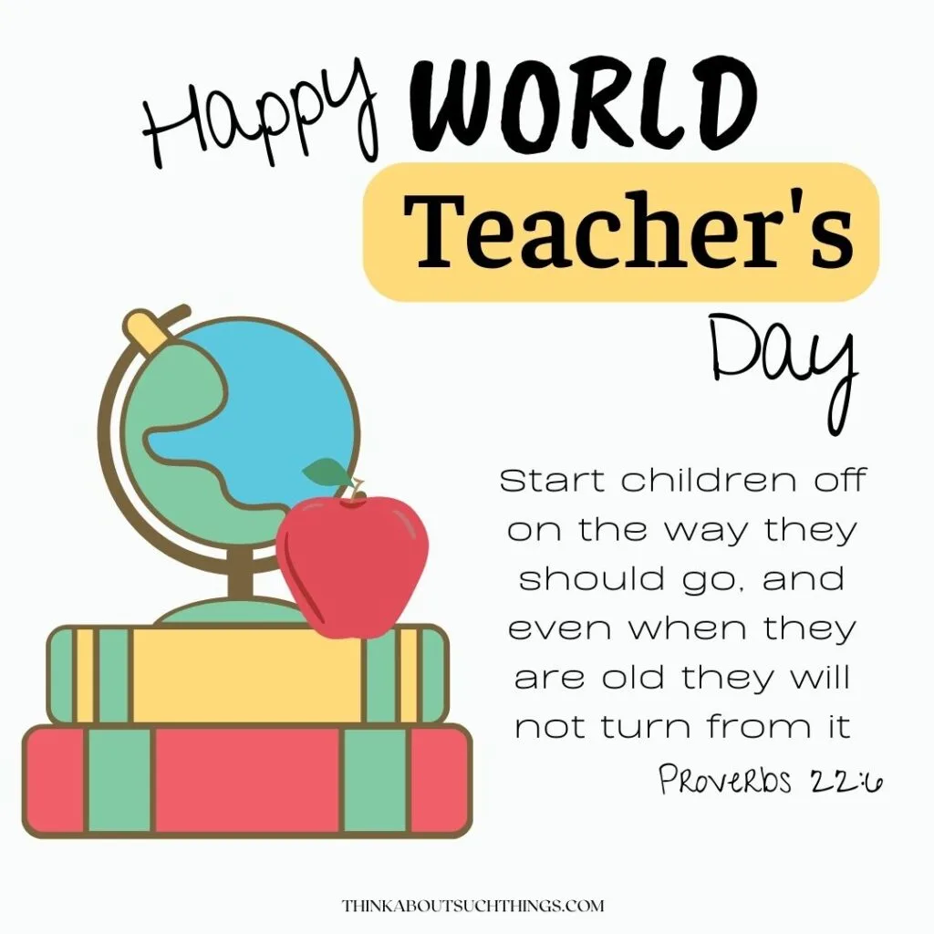 happy world teachers day bible verse