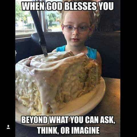 God blesses you meme