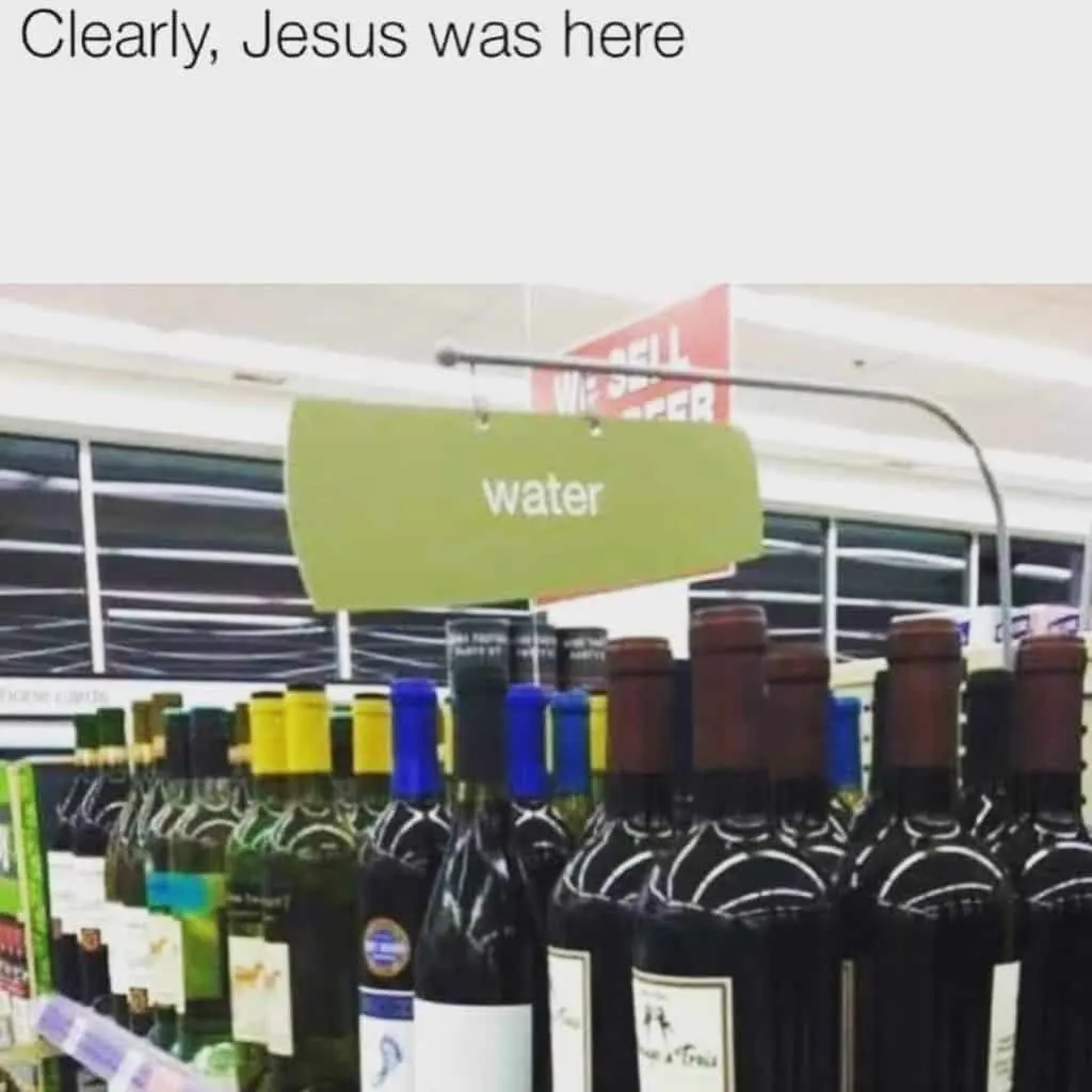 water to wine meme 