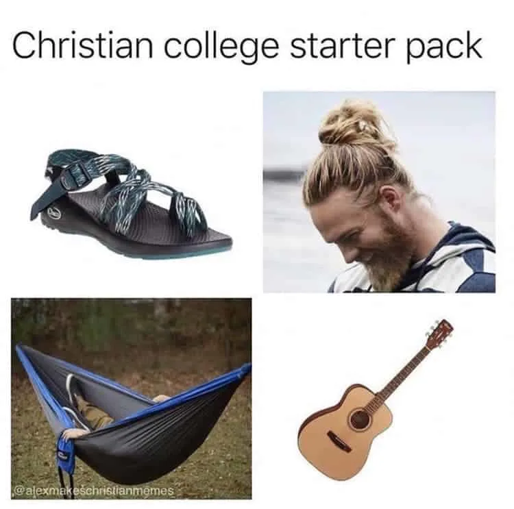 Christian college meme