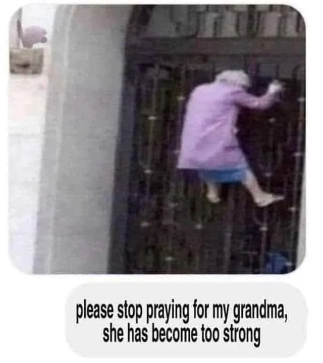 Prayer meme about Grandma