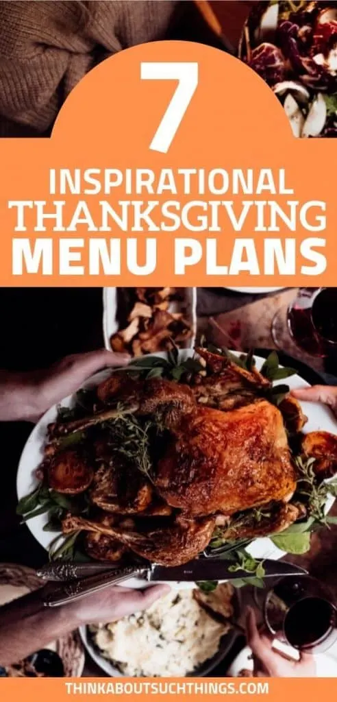 Regular thanksgiving menu plans 