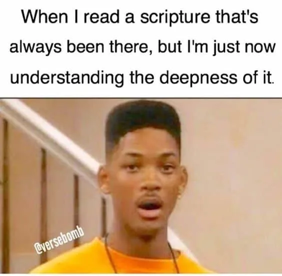 Bible study meme