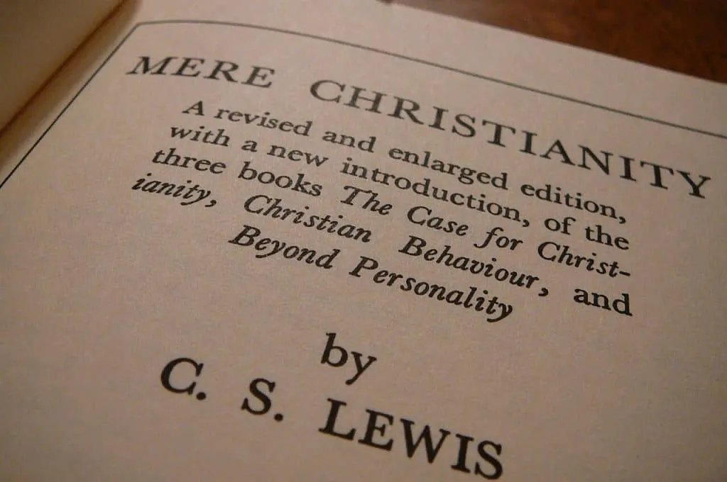 Inside picture of Mere Christianity book