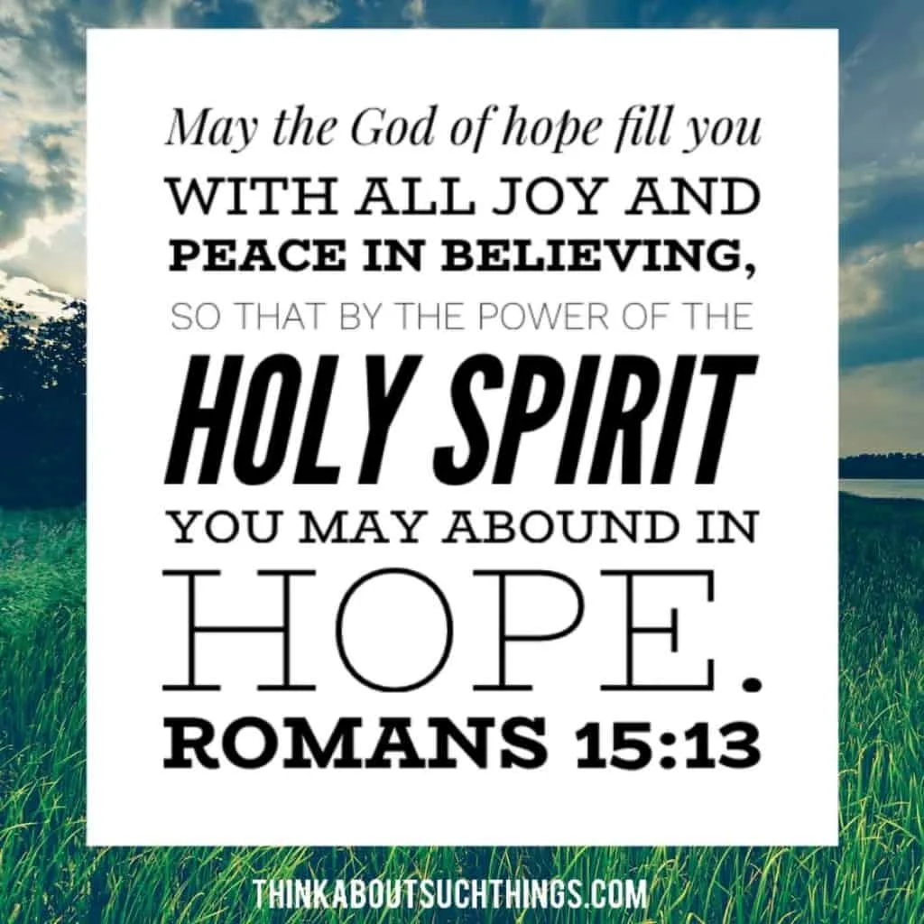 scriptures on hope 