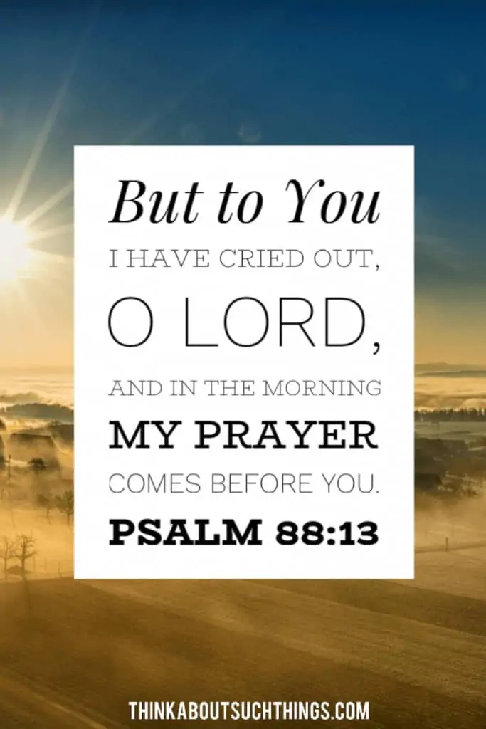 praying in the morning bible verse