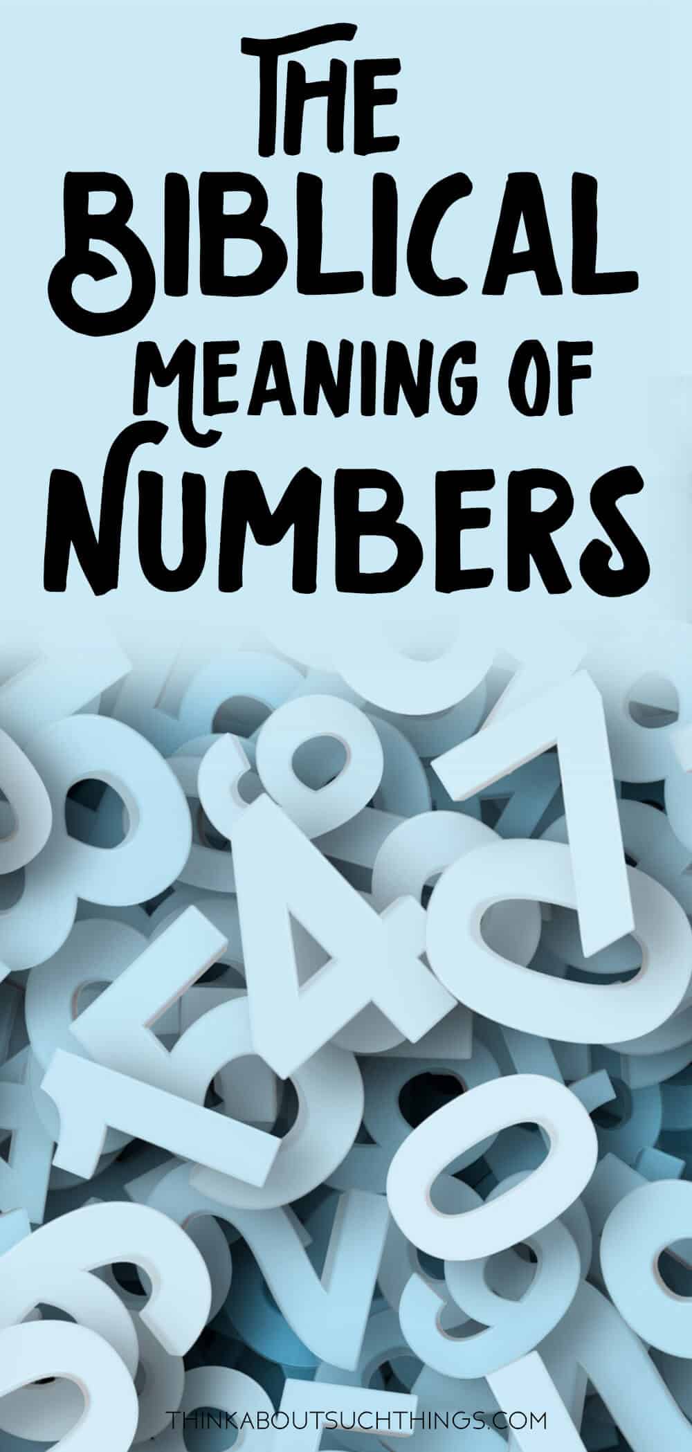 Meaning Of Numbers In The Bible Chart