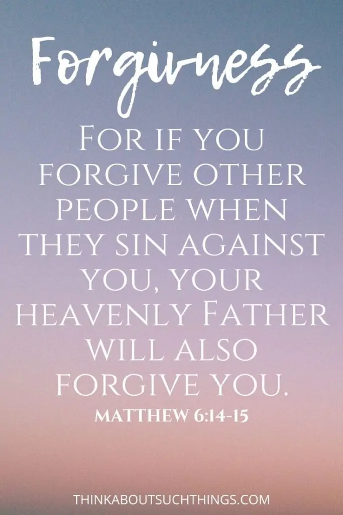 bible verse about forgiveness