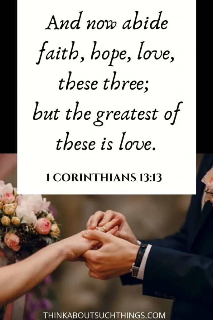 1 corinthians 13 bible verses for weddings