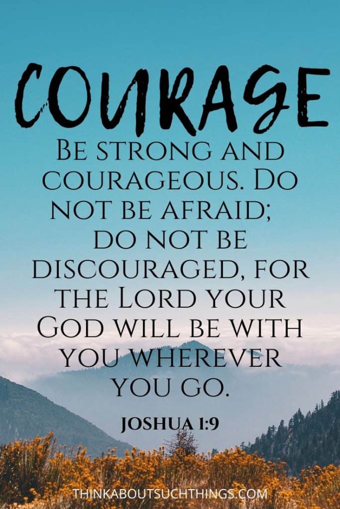 be strong and courageous psalm