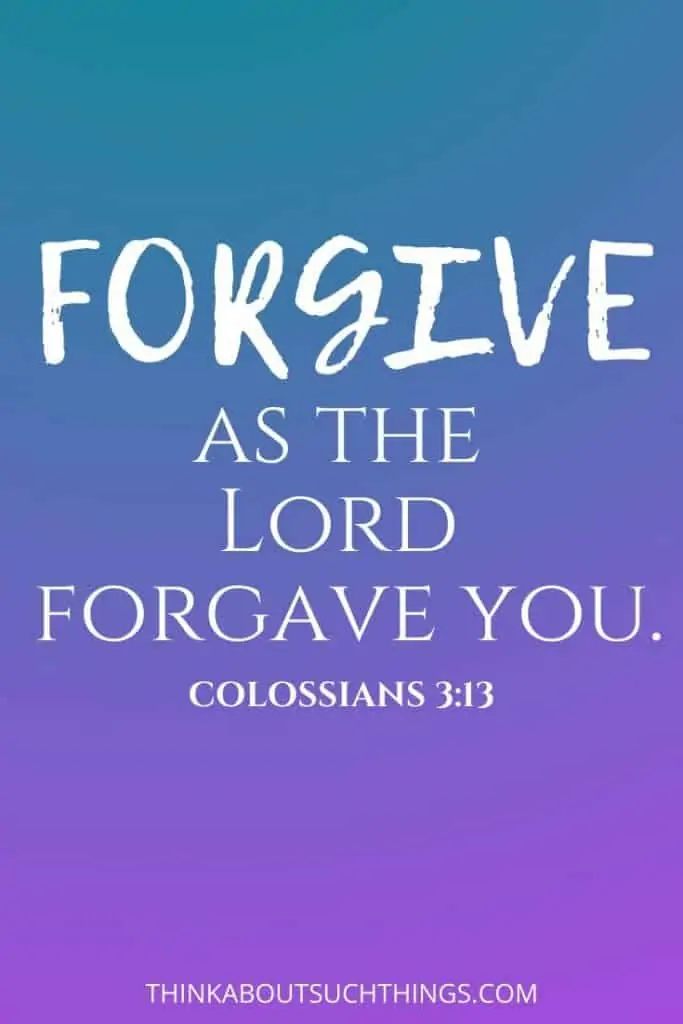 bible verse about forgiveness