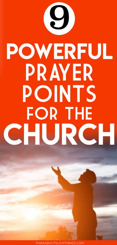 Prayer points for the church