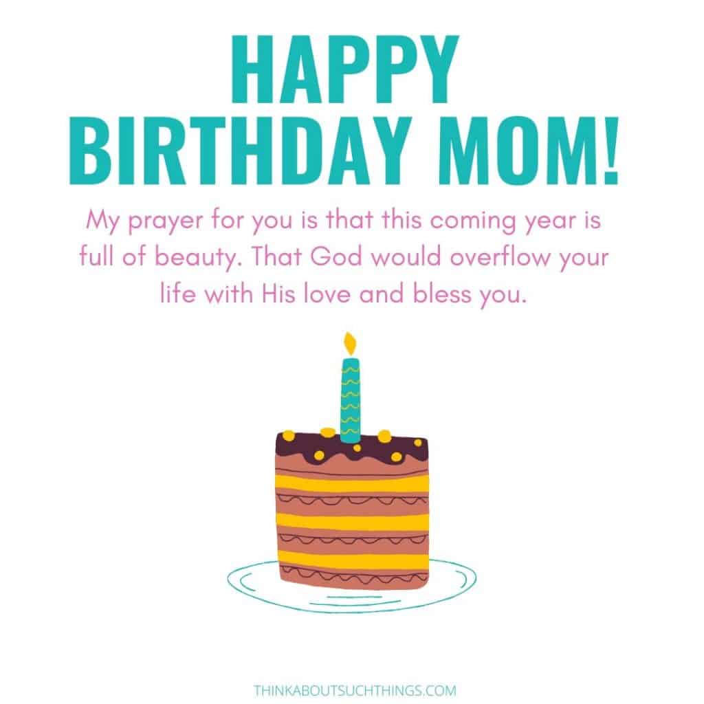 happy birthday prayer for mum