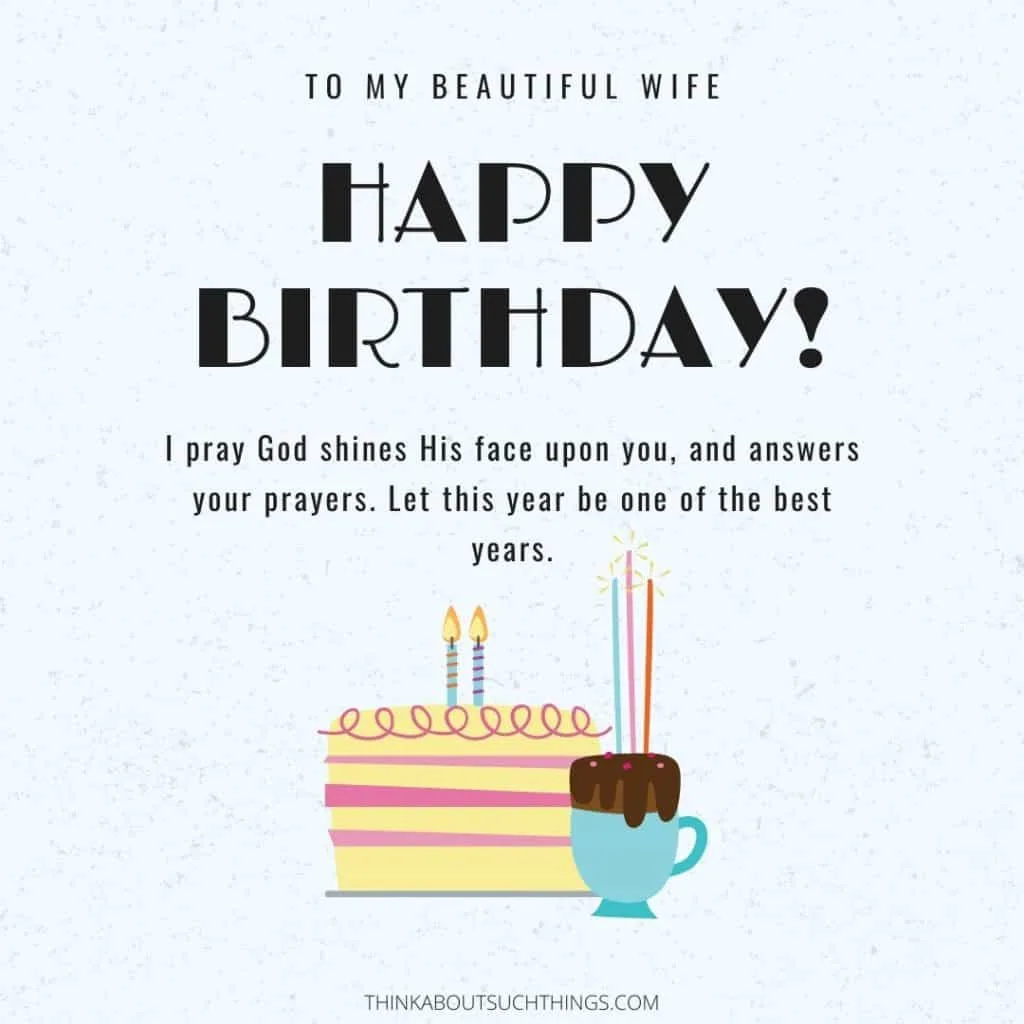 birthday prayer for wife