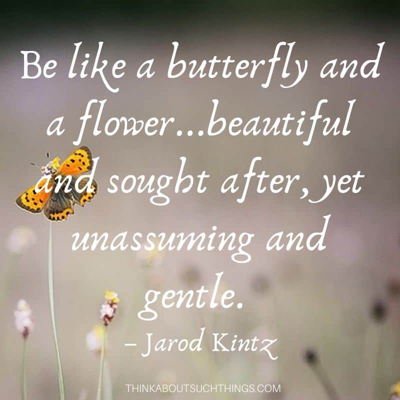 Be like a butterfly quote