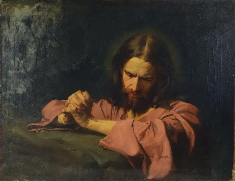 Jesus Praying in the Garden - Hermann Clementz
