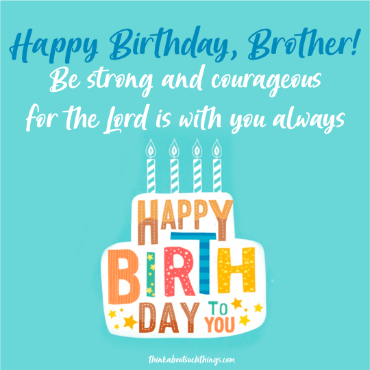 happy birthday brother Christian blessing