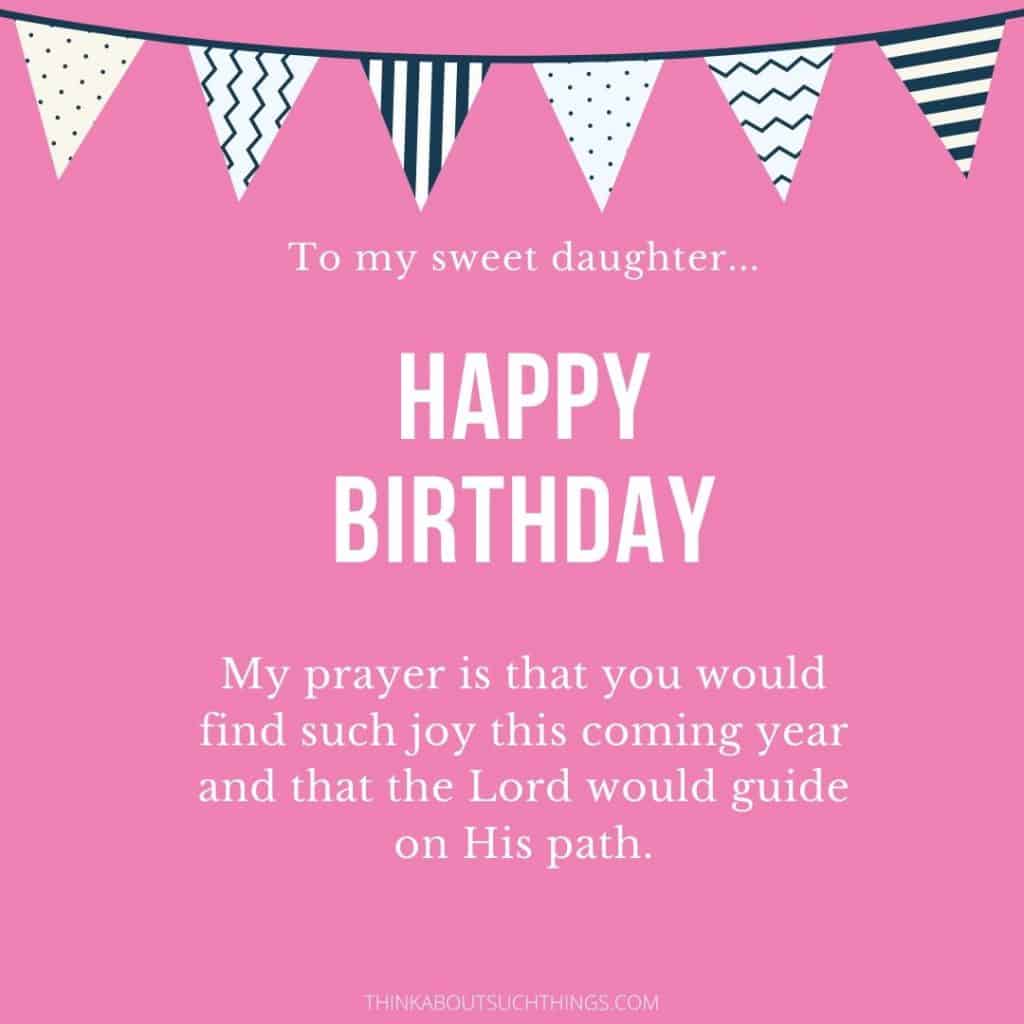 birthday prayer for daughter