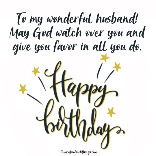 birthday wish and blessing for husband 