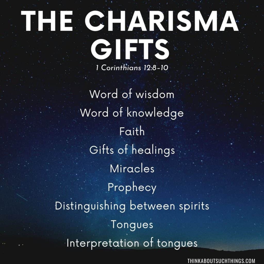 Charisma Gifts - 9 gifts of the Holy Spirit