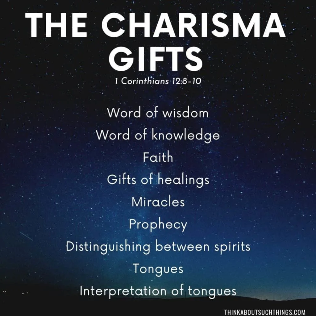 Charisma Gifts - 9 gifts of the Holy Spirit