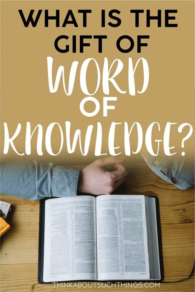 Gift of Word of Knowledge