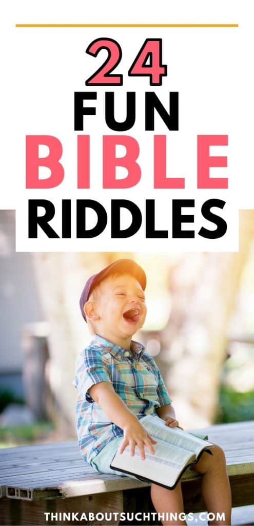 bible riddles for adults