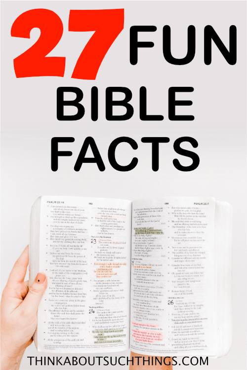  Fun Facts About The Bible