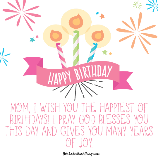 religious birthday message for mom