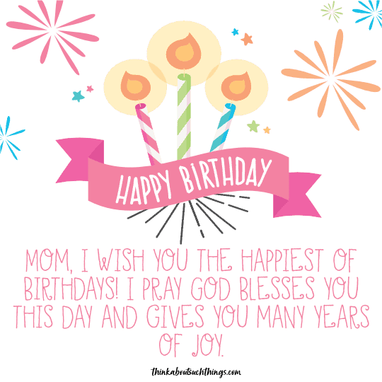 religious birthday message for mom