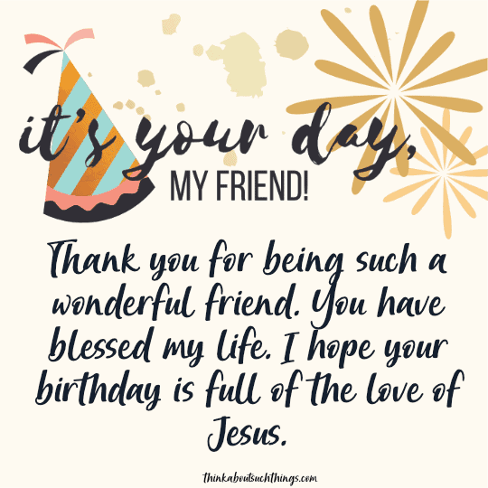 birthday wishes for christian friend