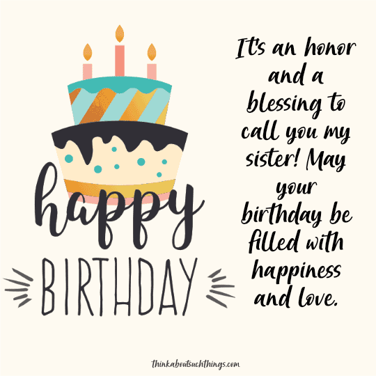 christian birthday quotes for sister