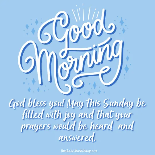 sunday morning blessings