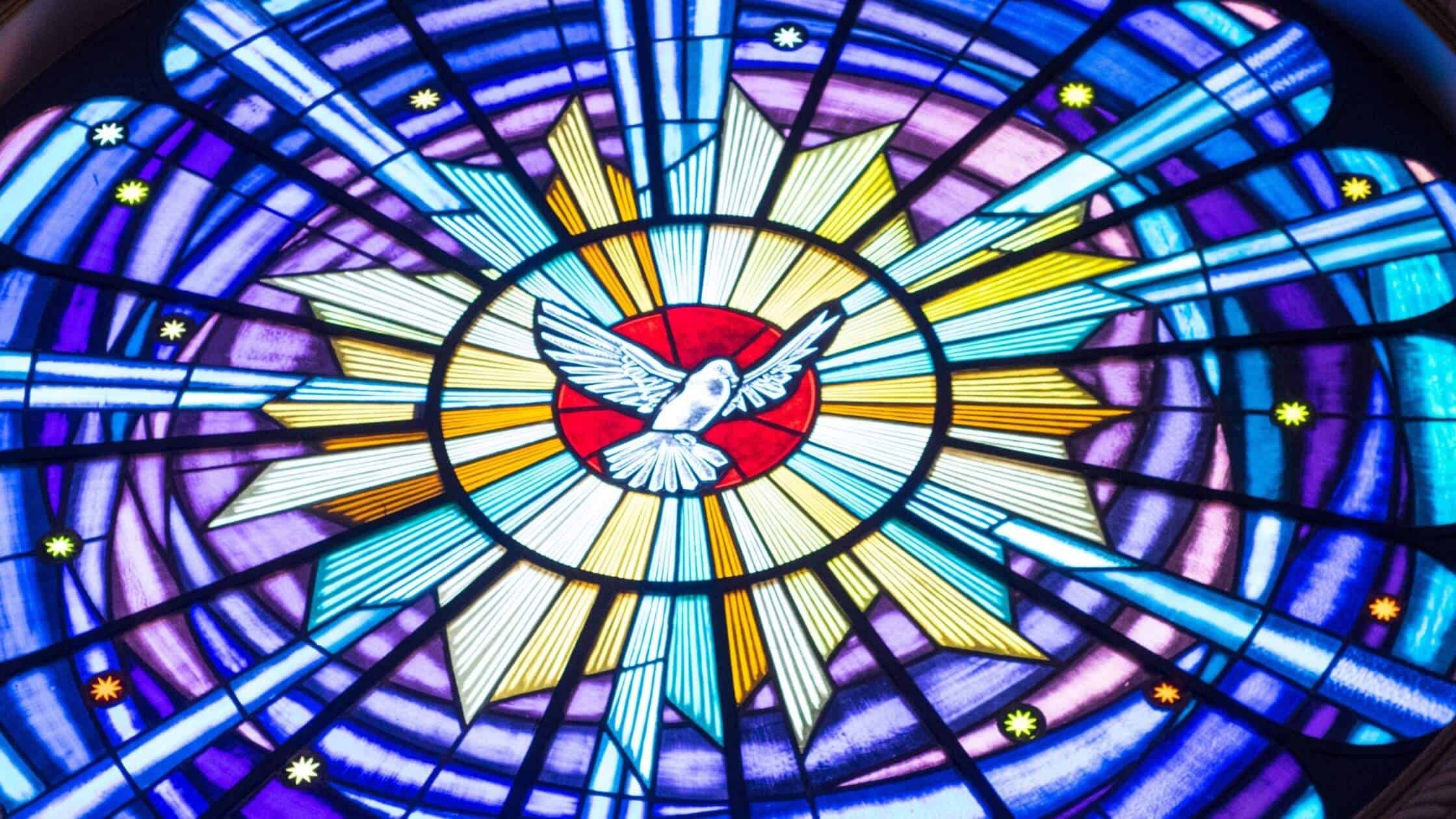 Dove Symbol - Stain glass