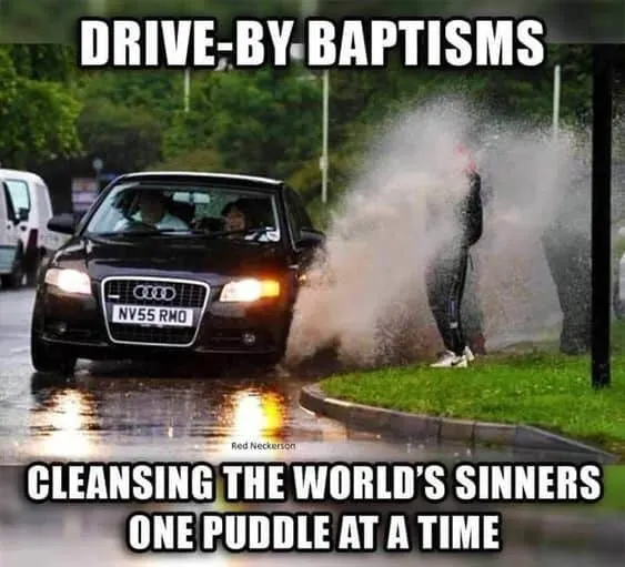 baptism church meme