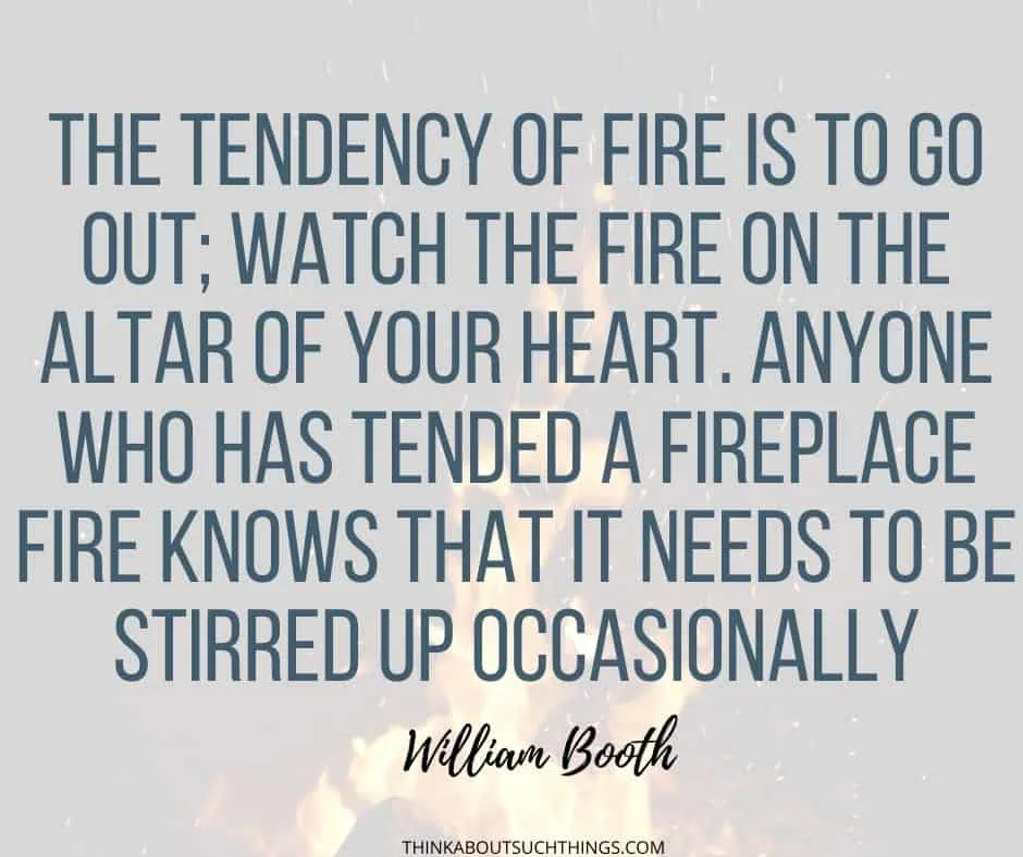 William Booth Fire Quote