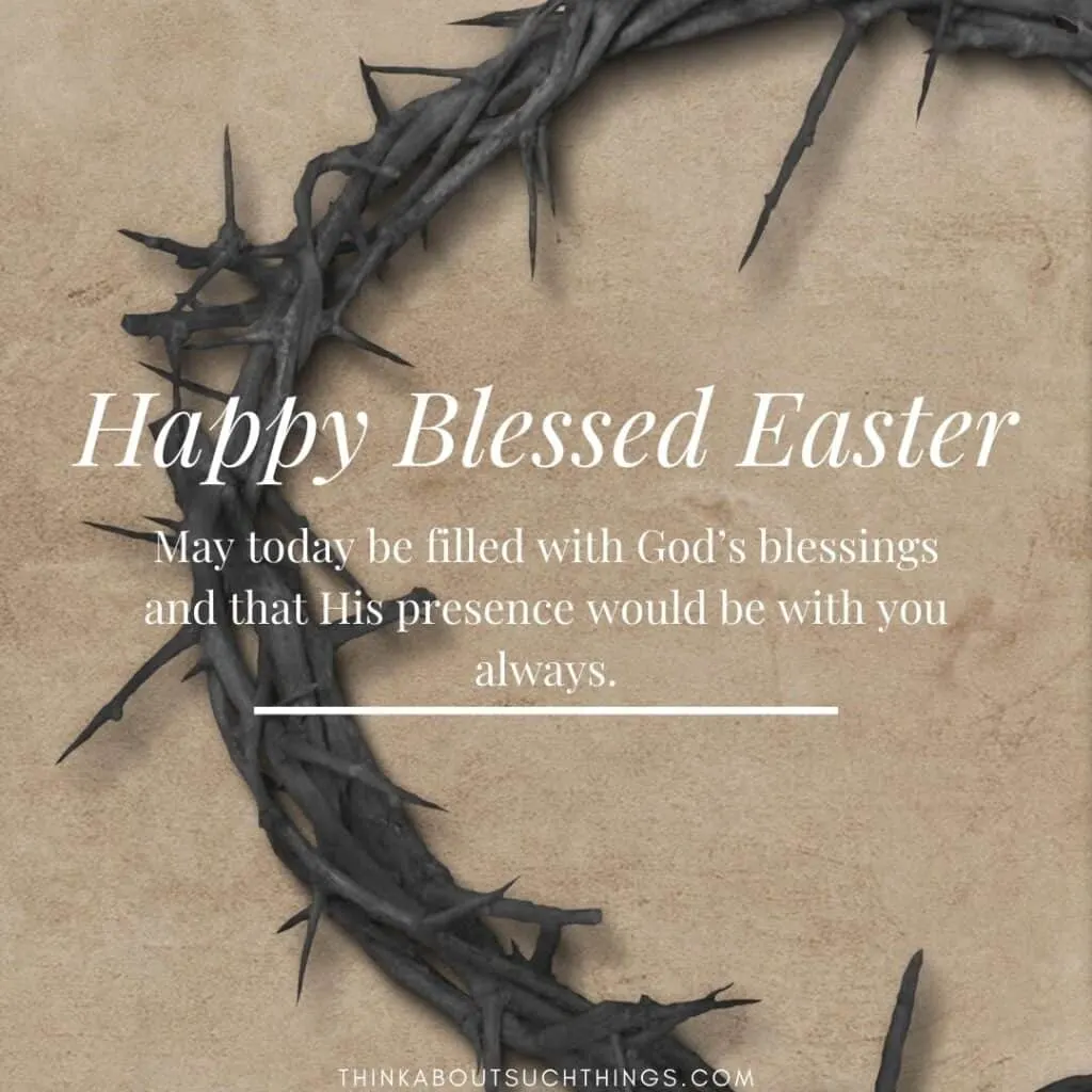 religious Easter messages and greetings about blessing