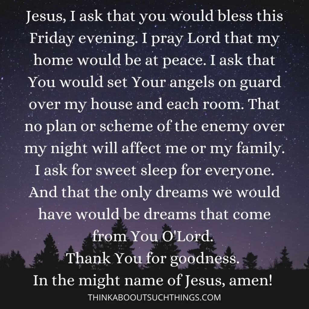 SUNDAY NIGHT PRAYER 