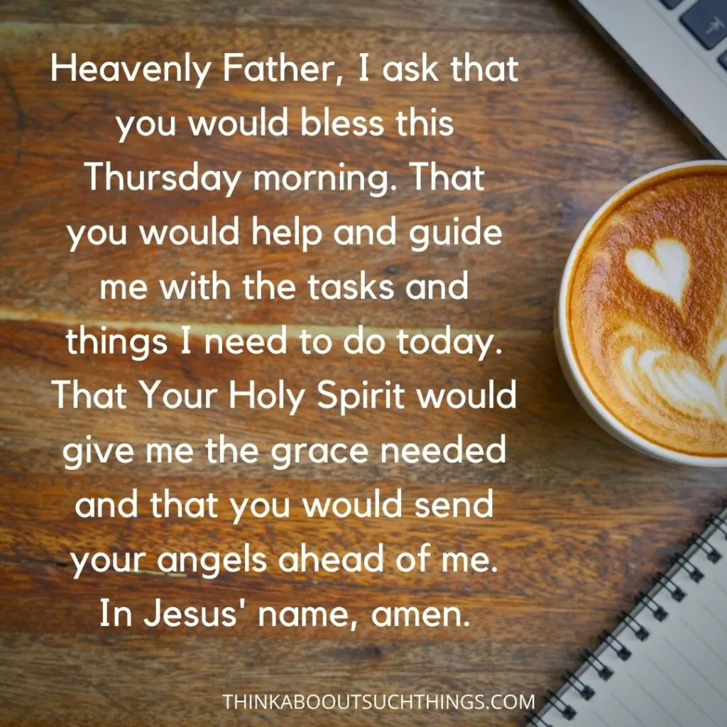 Thursday morning prayer 